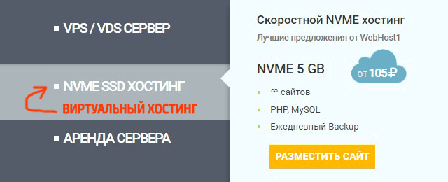 Виды хостингов